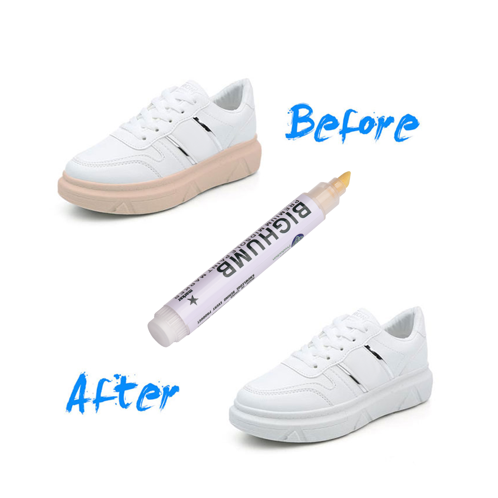 قلم BIGTHUMB بريميوم لطلاء الن - مراجعة Sneaker Care Spray وسعره